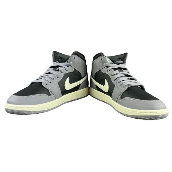 Air Jordan 1 Mid Cement Grey Sail Shoes BQ6472-022 Women's Sizes 11 - 12 - Picture 8 of 9